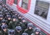 В Хабаровск прибыл крупный эшелон с новобранцами, которые продолжат службу в соединениях и воинских частях ВВО